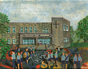 A Painting of St. Agatha Academy